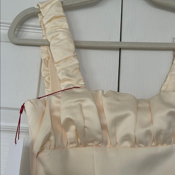 NWT Elegant Cream Mini Dress #09 - Picture 3 of 6